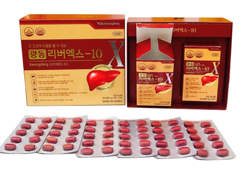 Kwangdong LiverX-10 Liver Supplements Korea Box Of 120 Capsules